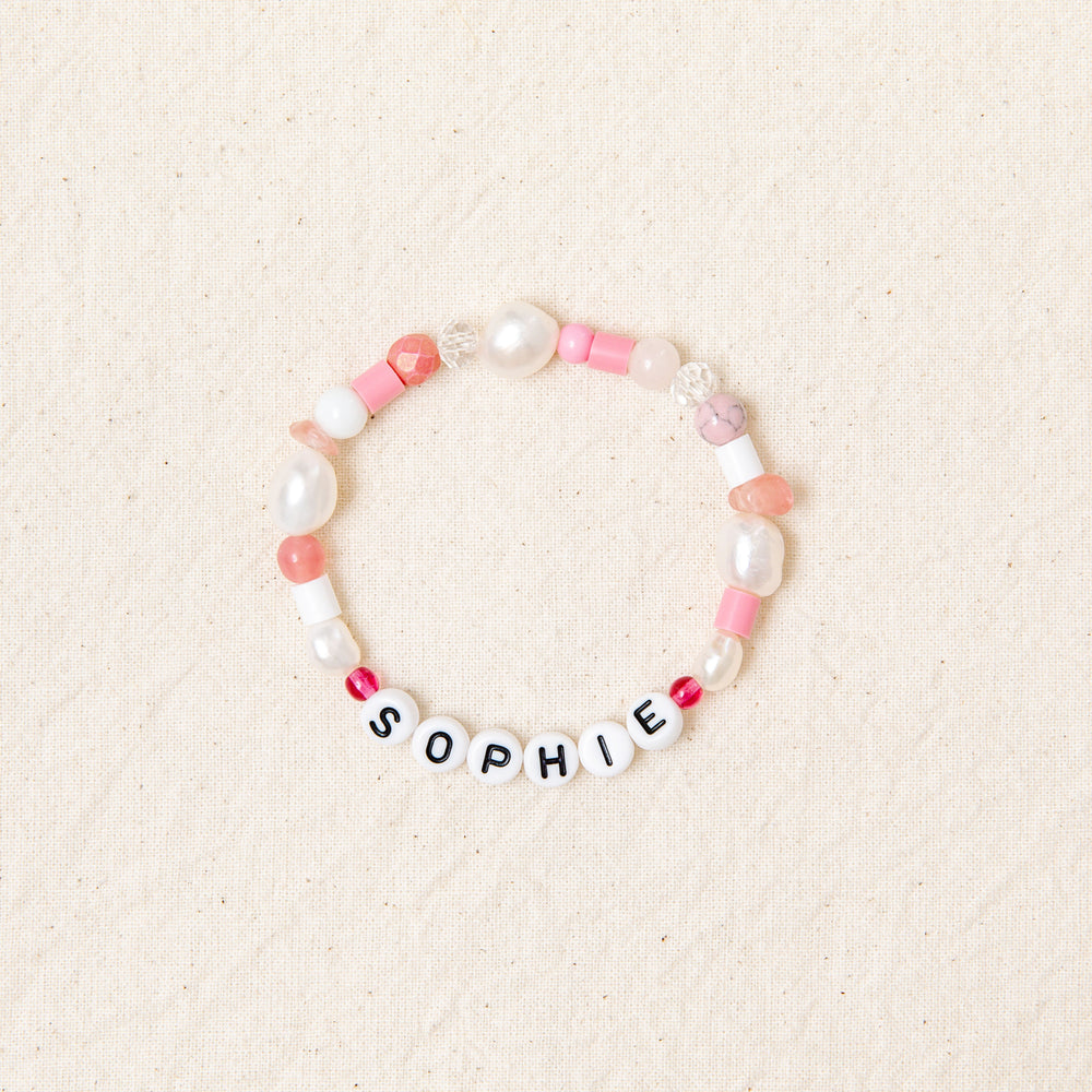 
            
                Load image into Gallery viewer, Pink Name Bracelet
            
        