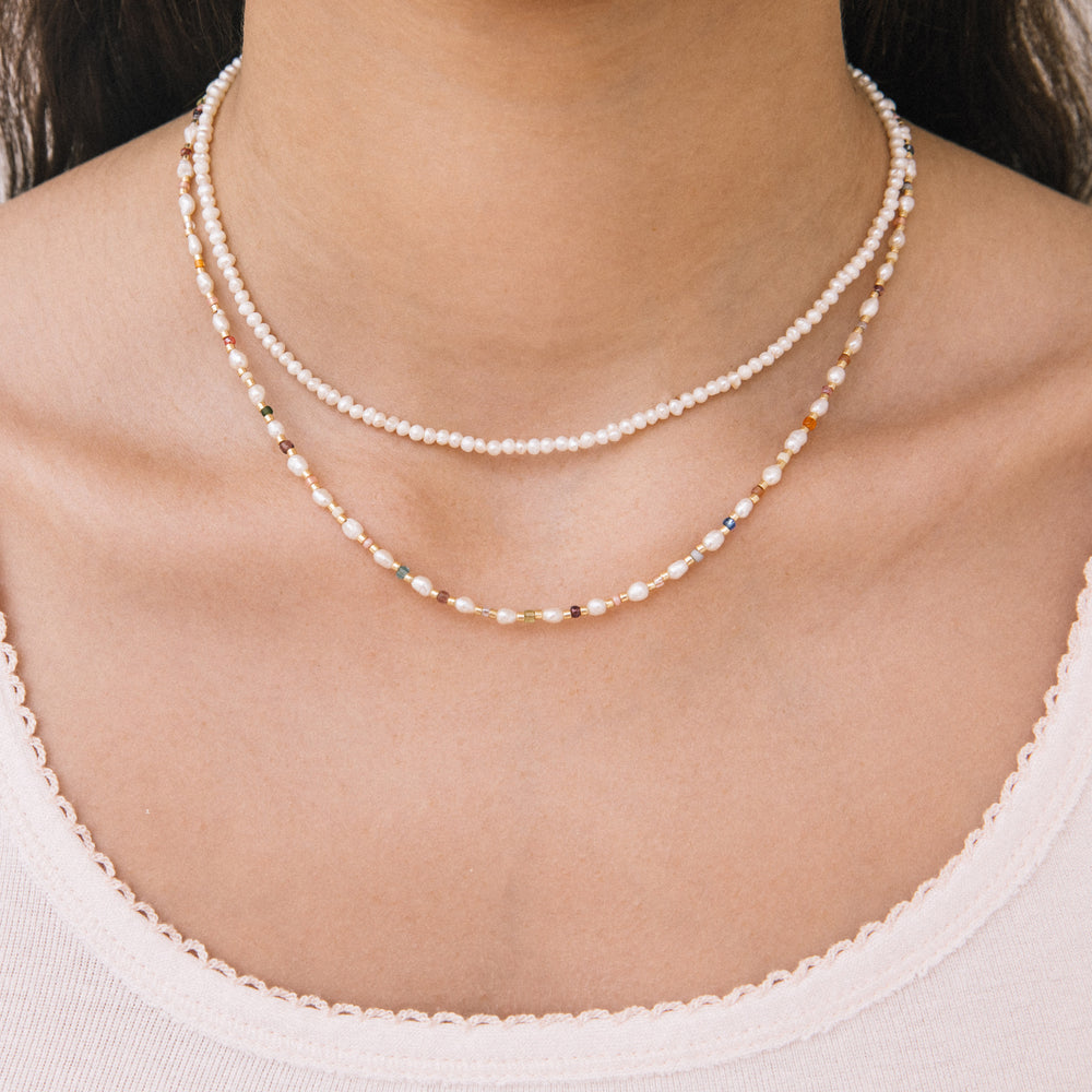 Small Round Pearl Necklace